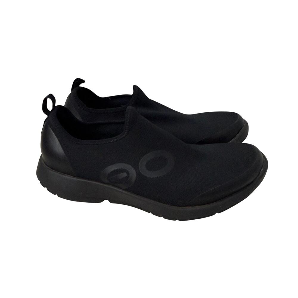 Oofos OOmg Sport Low Recovery Shoes Womens Size 10 Black Slip On Comfort